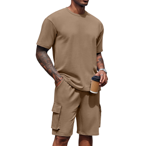 Conjuntos de Verano Transpirables 100% Algodón para Hombre con Pantalones Cortos, Estilo Urbano Personalizado para Uso en Exteriores - Product Image 6