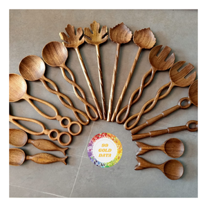 Wooden <b>Spoons</b> For Kitchen Dining Personalized Gifts Hand Craft Wood Scoop <b>Measuring</b> <b>Spoon</b> Serving Cooking Utensils Vintage Decor - Product Image 3