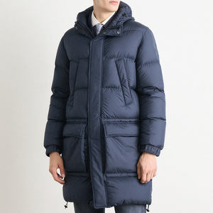 <b>Men's</b> Winter <b>Long</b> <b>Puffer</b> <b>Coat</b> Hooded Warm Quilted <b>Puffer</b> Winter <b>Long</b> Jacket Zipper Down Bubble <b>Coat</b> - Product Image 4