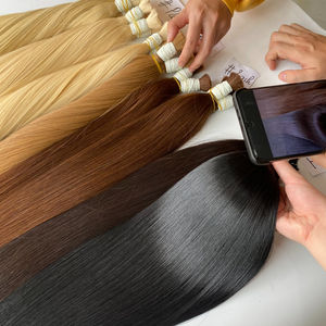 Prix de gros Emballage de luxe de salon pour extensions de cheveux humains vierges en vrac disponible - Product Image 2