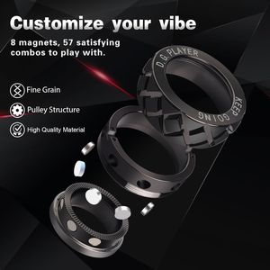 Adjustable Premium Stainless Steel Magnetic Fidget <b>Spinner</b> <b>Ring</b> Stress & Anxiety Relief Toy for Adults & Teens ADHD Sufferers - Product Image 3