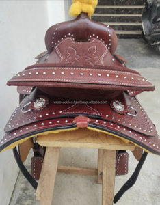 Competition Grade Barrel Racing Saddle Handcrafted Brown <b>Oil</b> <b>Tanned</b> Leather Lightweight Fiberglass Tree Ranch & Rodeo Approved - Product Image 5