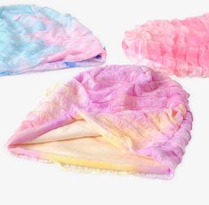 Pañuelo para el Cabello Ajustable de Satén Rosa, Color Sólido, Estilo Lindo, Unisex, para Uso en Exteriores, 54-56 cm, 100% Acrílico - Product Image 4