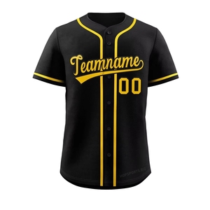 Maillot de baseball en polyester à boutons sur le devant, fabricant et fournisseur de maillots de baseball et de softball - Product Image 4