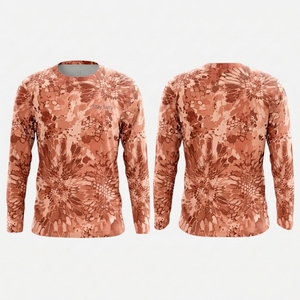 Camisa de Pesca con Estampado de Camuflaje Personalizado para Hombre, Manga Larga, Protección Solar UPF 50+, Jersey Deportivo con Protección UV - Product Image 1