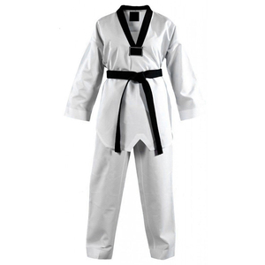 Nouveaux uniformes de Taekwondo couleur unie 2026 en coton respirant à 100 % – Tenues d'arts martiaux en promotion - Product Image 2
