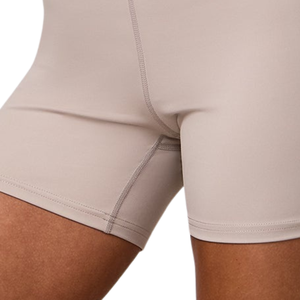 Beige High Waist Fitness <b>Shorts</b> <b>Women</b> Stretch Gymwear Activewear Training Workout Performance Sports Wear Daily Use - Product Image 4