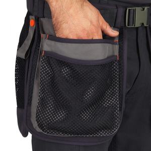 Mesh <b>Tool</b> Belt With Multiple Pockets Breathable Polyester Unisex Waist Bag For Outdoor Activities - Product Image 4