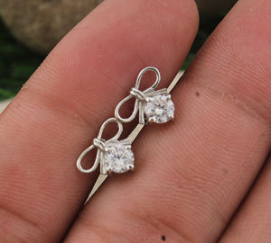 ต่างหูเงินแท้ 925 ประดับเพชร CZ หรูหรา ประดับพลอยเดือนธันวาคม ระยิบระยับ เหมาะสำหรับงานแต่งงาน งานครบรอบ งานปาร์ตี้ - Product Image 2