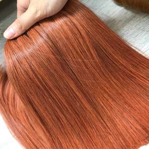 Mechones de cabello humano virgen recto de hueso naranja sin procesar Genius Weft cabello vietnamita crudo mujeres negras estilos suaves HD baratos - Product Image 5