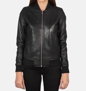 แจ็คเก็ตหนังแท้ผู้หญิงดีไซน์ล่าสุดปี 2025 แฟชั่นอินเทรนด์ แขนยาว อุ่นสบาย - Product Image 3