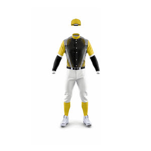 Uniforme de baseball personnalisé pour hommes, maillot à manches longues avec numéro 10, vert, noir, blanc, sublimé, vêtements de sport respirants - Product Image 2