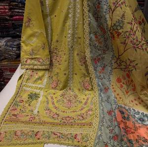Costume Salwar Kameez 3 pièces pour femmes de qualité supérieure, style pakistanais, robes de fête et de mariage, dernier design, vêtements tendance - Product Image 5