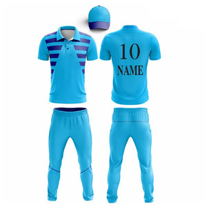 Uniforme de Cricket Transpirable de Alta Calidad Hecho en Pakistán, con Logotipo, Número y Nombre Personalizables, Disponible en Diferentes Colores y Tallas para Equipos - Product Image 1