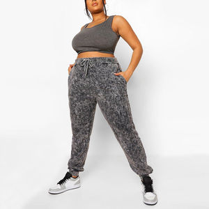 Pantalones Jogger OEM para Mujer, Estilo Hip Hop, Lavado Ácido, Corte Regular, Frente Plano y Cordón Ajustable, para Correr y Hacer Ejercicio - Product Image 3