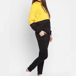 Ensemble de survêtement pour femme, écologique, respirant, à séchage rapide, doublé en polaire, à capuche, manches longues, pantalon de jogging, hiver, décontracté, personnalisé - Product Image 4
