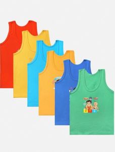 Chaleco de algodón suave para niños, cómodo para uso diario, chaleco de algodón ajustado para niños, sin mangas, para usar como ropa interior. - Product Image 3