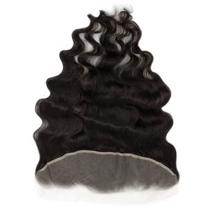 วิกผมแท้ NAJIR HAIR HUB แบบลูกไม้ด้านหน้า ทรงลอนลึก สีดำ สไตล์นุ่มสลวย - Product Image 1