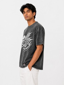 Camiseta de hombre con lavado ácido de fabricación profesional en venta, longitud regular, teñida lisa, ropa casual para hombre, camiseta con lavado ácido. - Product Image 2