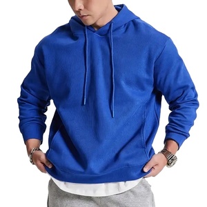 Sudadera con capucha unisex lisa de talla grande para hombre, estilo urbano, cálida, con estampado, venta al por mayor 2026 - Product Image 2