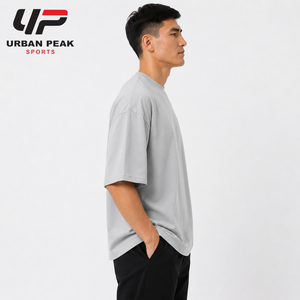 Premium Quality Men Oversize <b>T</b> <b>Shirt</b> With Ribbed Neckline Durable Stitching & Smooth Fabric For Daily Comfort Casual O-Neck Tee - Product Image 2