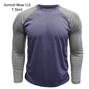 T-shirt à manches longues pour homme 100% coton avec impression numérique 220 grammes Séchage rapide pour un usage décontracté - Product Image 4