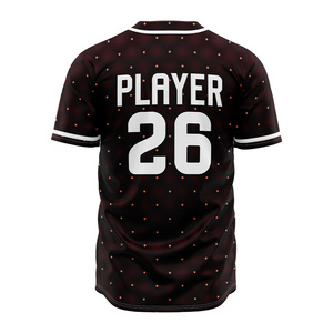 Direct Factory Made Custom Full Button Baseball Softball Jersey Sublimated Team Shirt Breathable Performance Sportswear - Product Image 6