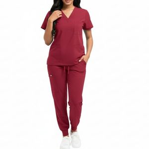Conjunto de Uniforme de Enfermera con Logotipo Personalizado, Uniformes Médicos de Manga Corta para Profesionales del Hospital, Trajes de Enfermería Cómodos de Alta Calidad - Product Image 2