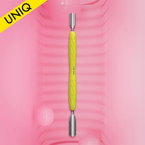 UNIQ-11 TYPE 2 Staleks Repousse-cuticules biseautés et à boucle, double extrémité, avec poignée en silicone souple, outils de manucure pour le retrait du vernis gel - Product Image 2