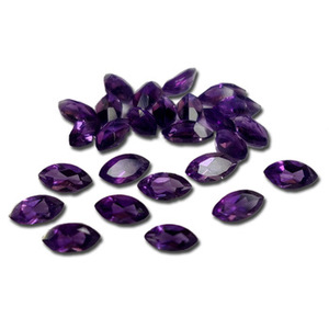 Ametistes violets 100 % naturels, taille marquise, facettés, pierres précieuses en vrac, améthystes calibrées pour la fabrication de bijoux, vente en gros, nouvelle arrivée - Product Image 4