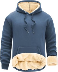Sudadera de Invierno Cálida para Hombre, Sudadera Informal con Capucha de Forro Polar - Product Image 3