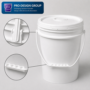 23L Resin Storage Bucket with Pouring Spout Lid; Leak-proof Industrial Pail for Liquid Chemical - Product Image 4