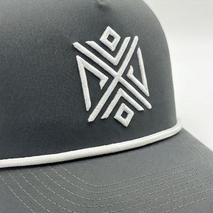 Charcoal Geo Logo Rope Baseball Caps Stylish Wear <b>Hat</b> Fit Look Finest Cotton Ventilated Everyday Female Leisure Premium <b>Summer</b> - Product Image 4