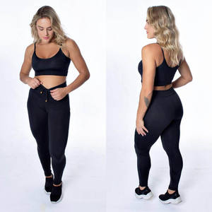 Ropa Deportiva de 2 Piezas para Mujer, Tallas Grandes, de Alta Calidad, con Contraste de Color Personalizado, Ropa de Gimnasio y Fitness, Cintura Alta, Ropa Activa para Entrenamiento - Product Image 4