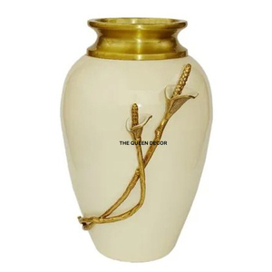 Prime Quality Aluminum Casted Unique Fancy Texture Silver Shiny Polished And Gold Plated <b>Set</b> Of 4 Garden Flower <b>Vase</b> Planter - Product Image 4