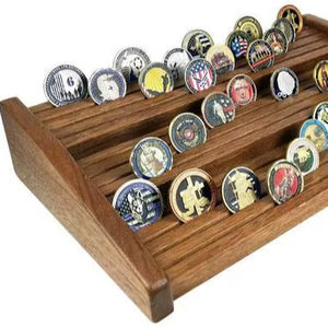 Support de pièces de monnaie personnalisé, sur mesure, en bois écologique, pour collectionneurs de médailles et de pièces de monnaie. - Product Image 1