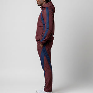 Survêtement Homme Sportif Personnalisé 100% Nylon Coupe-Vent et Imperméable avec Bande Réfléchissante, Léger et Panneauté pour l'Automne - Product Image 2