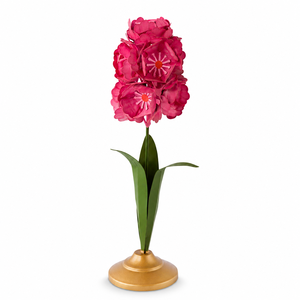 Antiqued Gold Metal Flower <b>Candlestick</b> Decorative Candle Holder Floral Design Table Centerpiece Home Decor - Product Image 1