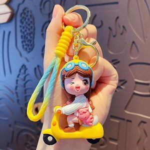 Cute Cartoon Rubber Electric Bike <b>Keychain</b>-Durable & Eco-Friendly for Bags & Keys Bike Lovers - Product Image 6