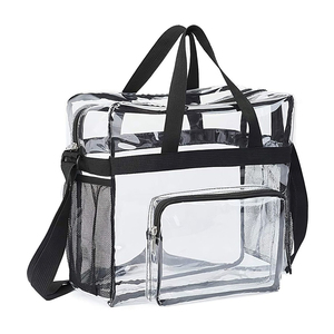 Bolso Transparente Aprobado para Estadios, Tipo Bandolera, con Capacidad de 11 Libras, Bolsa de Hombro Transparente con Cierre, Producto Promocional - Product Image 1