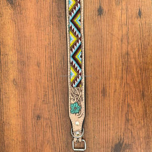 Collier pour chien en cuir de vachette véritable, personnalisé, repoussé à la main, perlé, rembourré, ajustable, résistant, fabricant de colliers pour animaux de compagnie - Product Image 5