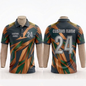 Camiseta Polo Personalizada con Patrón Geométrico para Hombre, Manga Corta, Secado Rápido, Uniforme Deportivo para Equipo, Impresión Digital, Tejido de Poliéster - Product Image 1