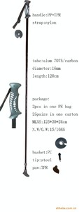 Bastón de <span class=keywords><strong>esquí</strong></span> 100 por ciento de fibra de carbono peso ligero logotipo personalizado bastones de <span class=keywords><strong>esquí</strong></span> nórdicos <span class=keywords><strong>equipo</strong></span> deportivo al aire libre - Product Image 5