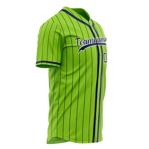 Top Rated Baseball Jersey Button Up Team Shirt Moisture Wicking Polyester Custom Branding OEM ODM Sportswear Supplier - Product Image 2
