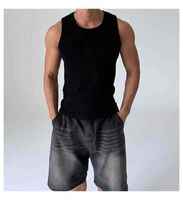 Débardeur Stringer Homme Respirant pour Entraînement, Fitness, Musculation, Gym, Sans Manches, en Spandex/Coton – Vente en Gros