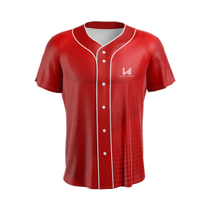 Customized Women's Button <b>Down</b> Closure Baseball Jerseys Plus Size Breathable 100% Polyester Summer Wear Eco Friendly Jerseys - Product Image 4