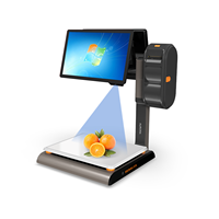 Timbangan Komersial Pintar RONGTA AURORA S2L AI PC Scale Kapasitas 15kg/30kg Akurasi 2G/5G/10G Layar Ganda 15.6" OEM OIML