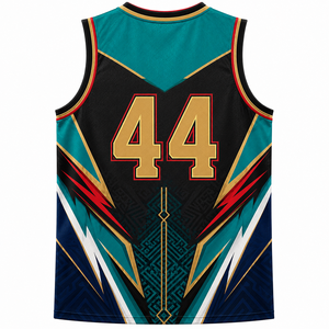 Maillot de basketball brodé avec caractéristiques de performance, production professionnelle, impression de maillots de basketball pour le jour du match, exportateur et fournisseur - Product Image 2
