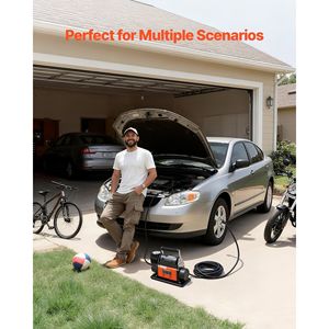 Compressore d'Aria Portatile 12V con Arresto Automatico, 7.14 CFM 150PSI, per Fuoristrada, con Display LCD Digitale - Product Image 6