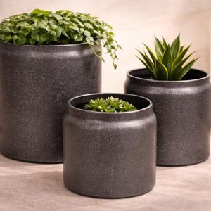 Classic Iron Powder Coated Durable Multi-Purpose Indoor Floor Planter with Drainage - Product Image 1